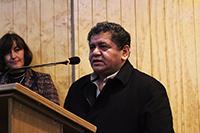 Héctor Mariano, profesor del mapudungún y parte del grupo de revitalización lingüística Kom Kim mapudunguaiñ waria mew 