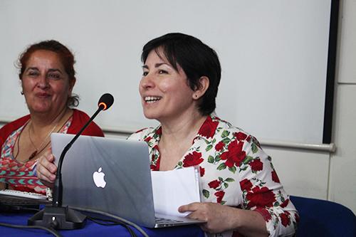 Sandra Meza, coordinadora de la publicación y académica del Departamento de Estudios Pedagógicos