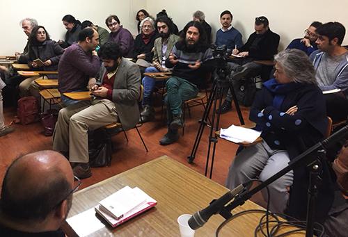 La primera sesión se celebró en el Centro de Estudios Árabes de la U. de Chile.