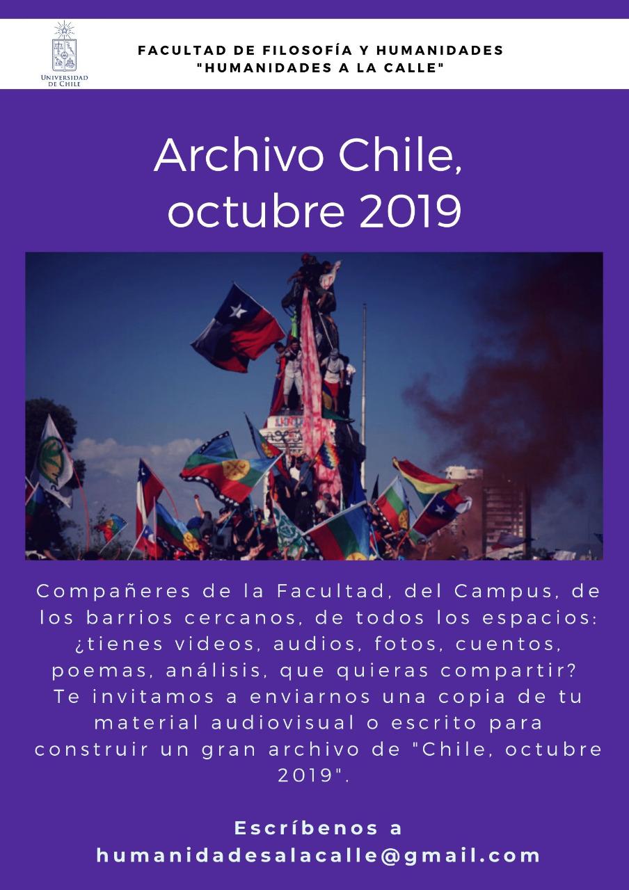 Participa en el proyecto <i>Archivo Chile, octubre 2019</i>
