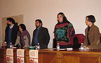 Los poetas que participaron en la primera parte del Encuentro Internacional que se realizó en España.