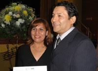 Iván Páez, director del PEC, también hizo entrega de certificados a los Directivos de la Educación de Copiapó.