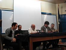 Profesores Rodrigo Karmy, Kamal Cumsille, Eugenio Chahuán, Sebastián Salinas y Ricardo Marzuca.