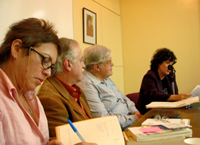 El segundo encuentro contó con la presencia de Jorge Boccanera (Argentina), Juan Gustavo Cobo (Colombia) y Damaris Calderón (Cuba).